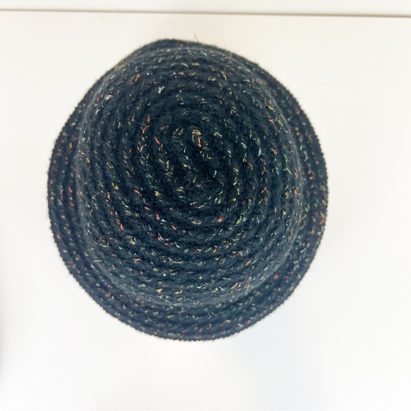 August Hat Company Women’s Black Multicolor Cloche Knit Hat - Picture 4 of 7